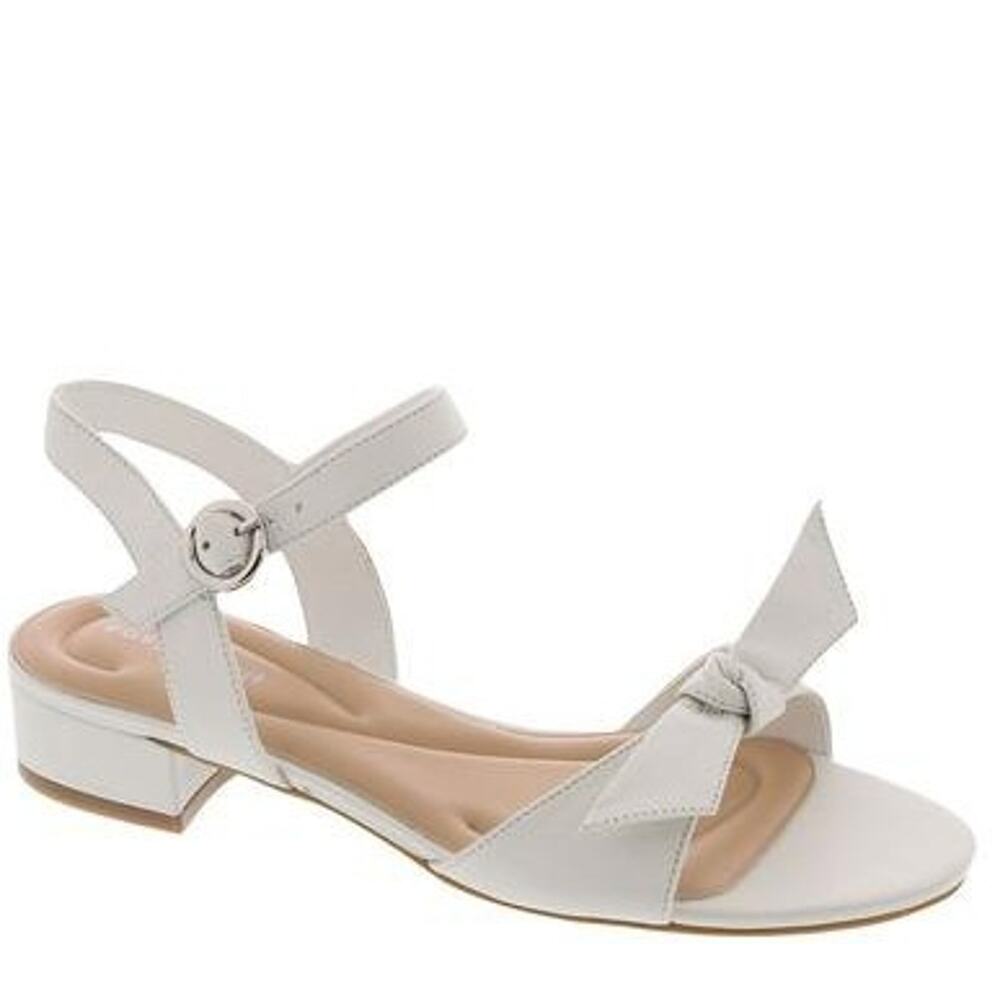 Easy Spirit Women's Ginova Round Toe Block Heel Dress Sandals White Size 8